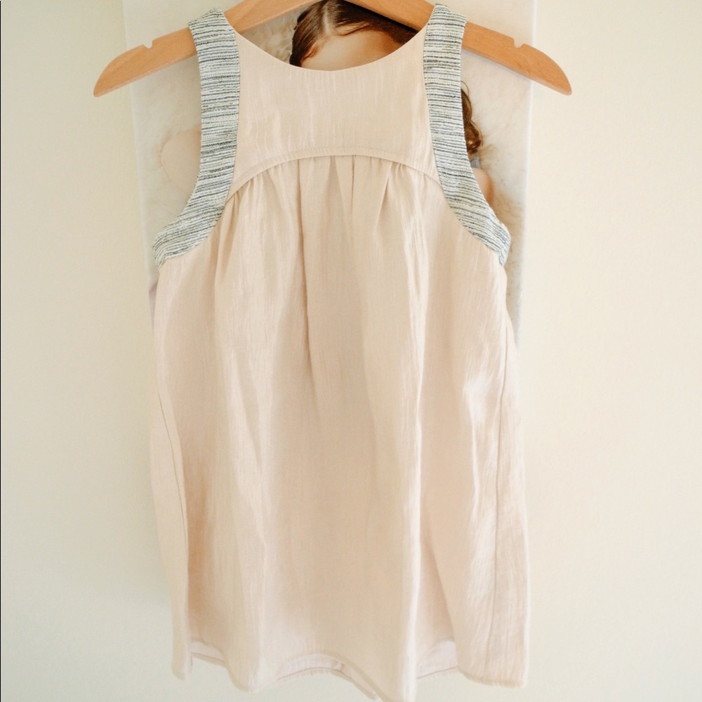 ❤️ 3/$30 Lili Gaufrette Cream Shimmer dress size 4T
